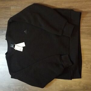 ADIDAS MENS PLUSH SWEAT SHIRT, XL
